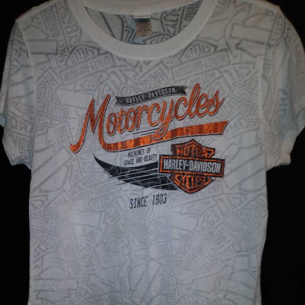 Harley Davidson Women's T-Shirt - L